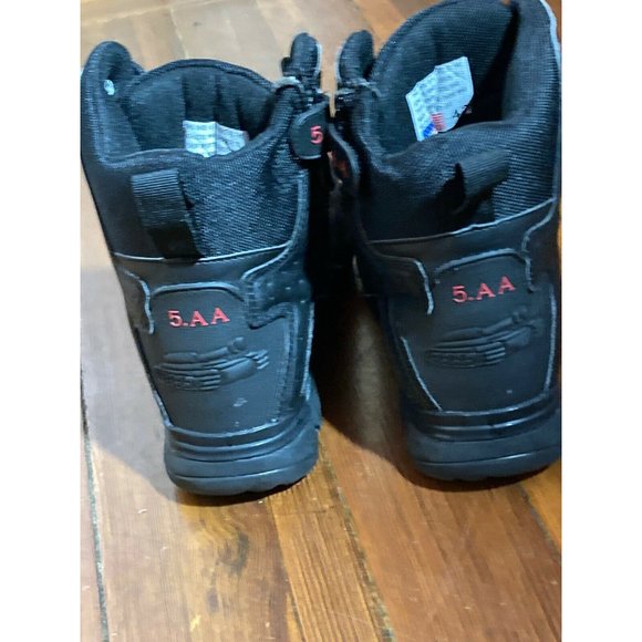 5.AA Military Tactical Low Top Ankle Black Boots Size  EU 42 US 8 - Picture 3 of 7